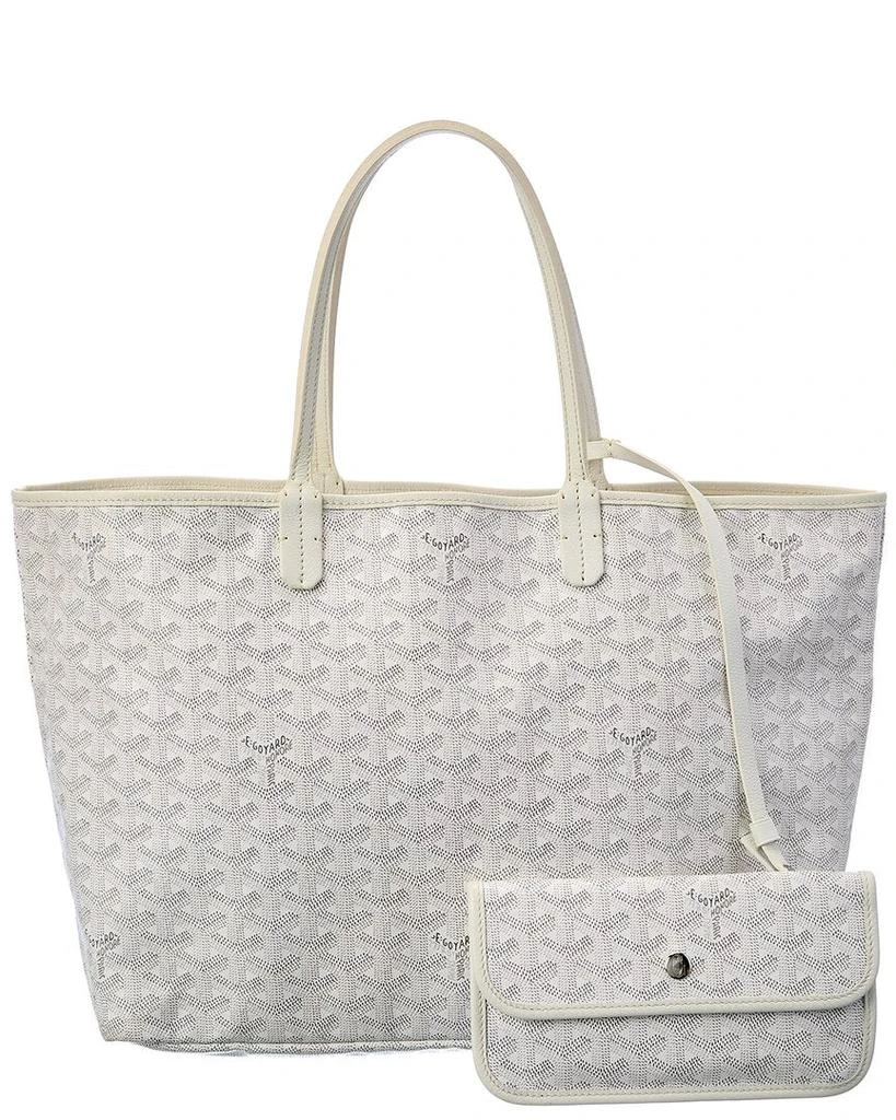 商品[二手商品] Goyard|Goyard White Goyardine Canvas St. Louis PM (Authentic Pre-Owned),价格¥12705,第2张图片详细描述