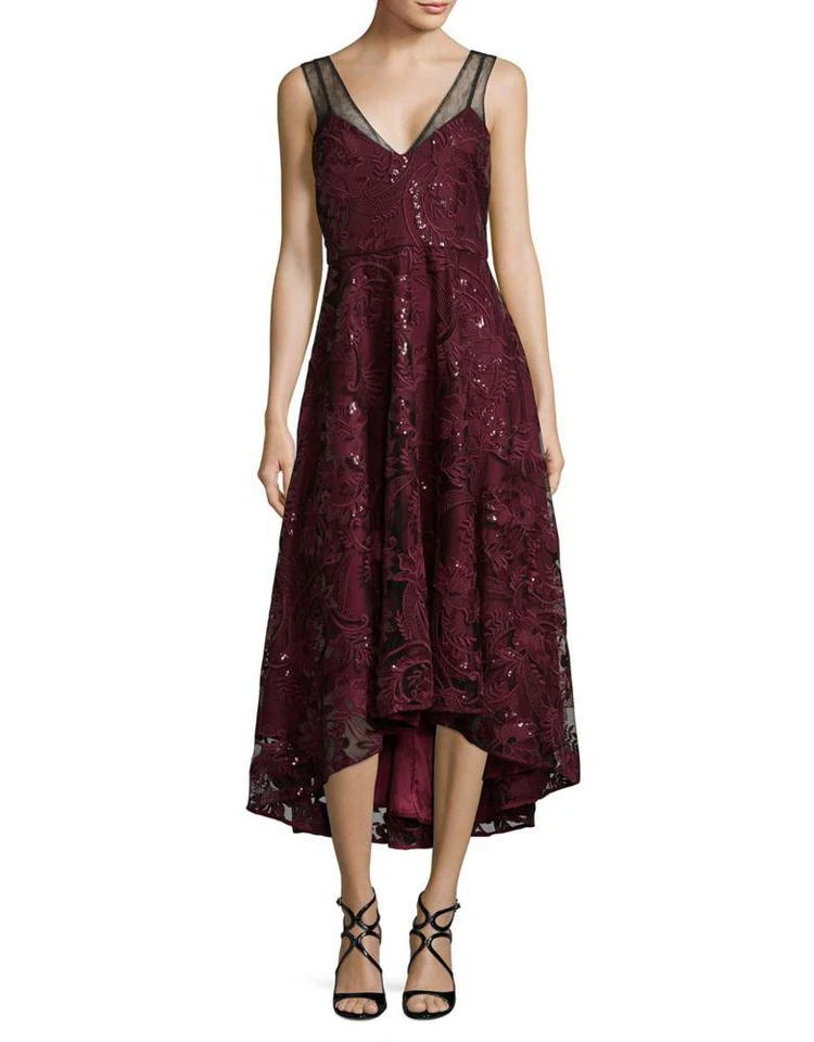 商品Belle Badgley Mischka|Hi-Lo Lace Gown,价格¥1759,第1张图片