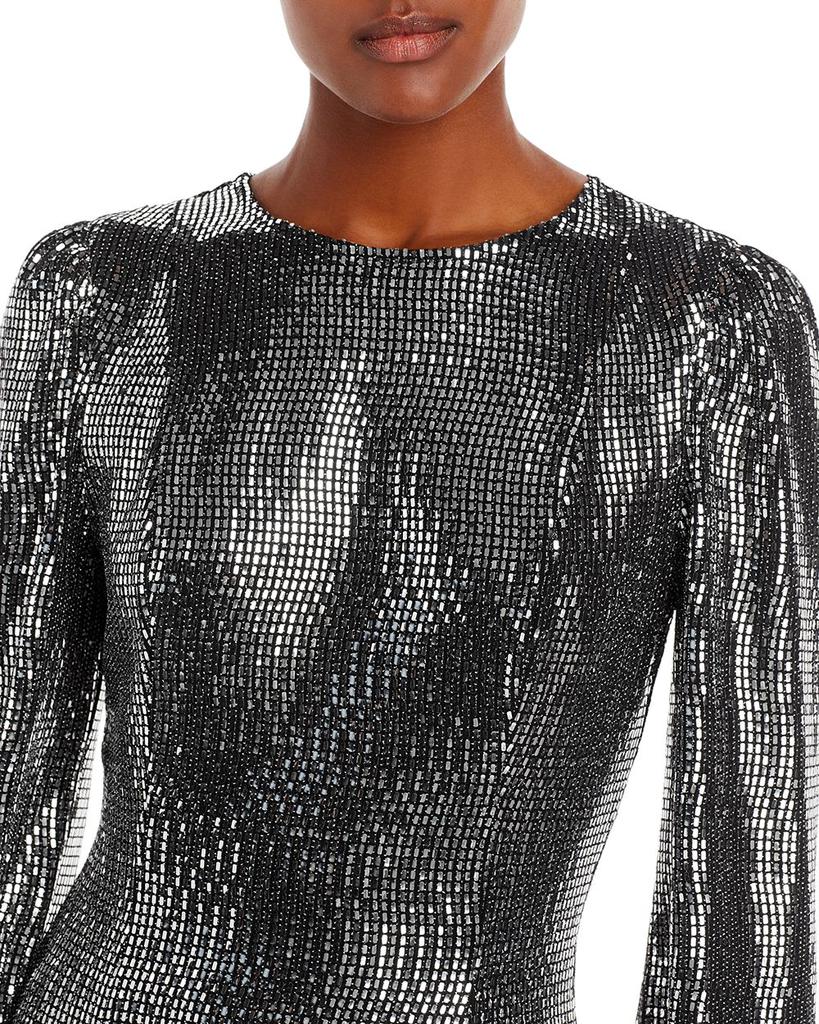 Shine Long Puff Sleeve Mini Dress - 100% Exclusive商品第6张图片规格展示
