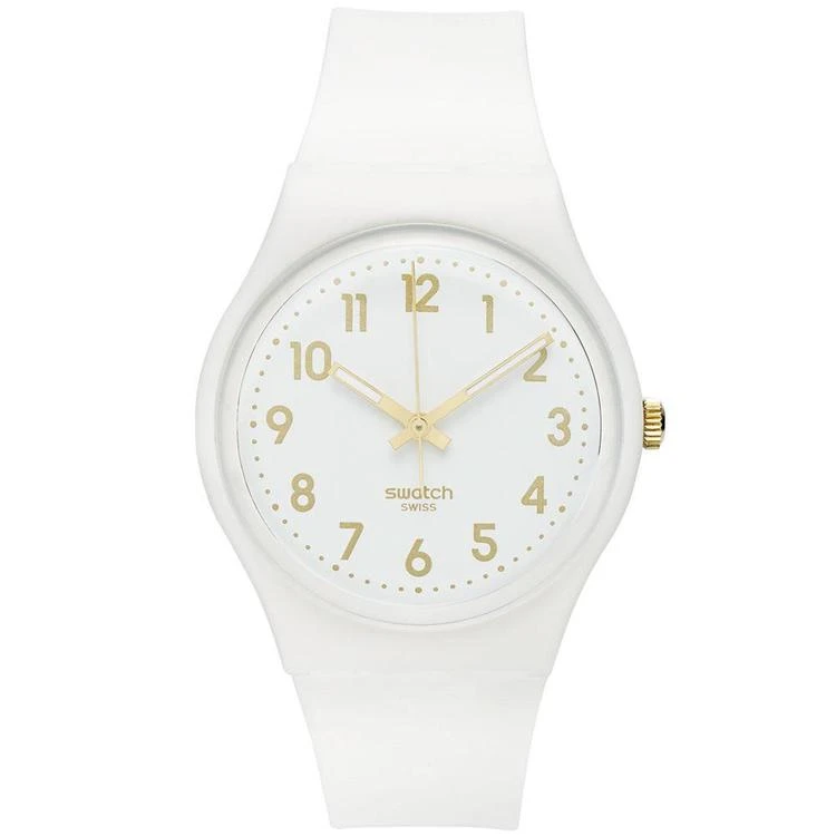 商品Swatch|白色硅胶表带手表 41mm GW164,价格¥385,第2张图片详细描述