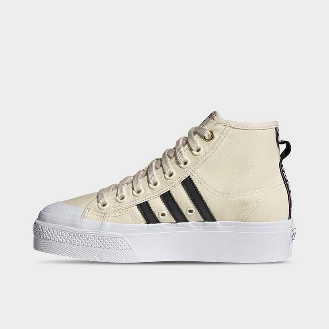 Women's adidas Originals Nizza Platform Mid Casual Shoes商品第3张图片规格展示