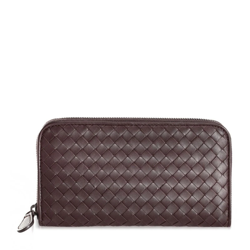 Bottega Veneta 葆蝶家 INTRECCIATO中性深棕色羊皮长款钱包 114076-V001N-2040 商品