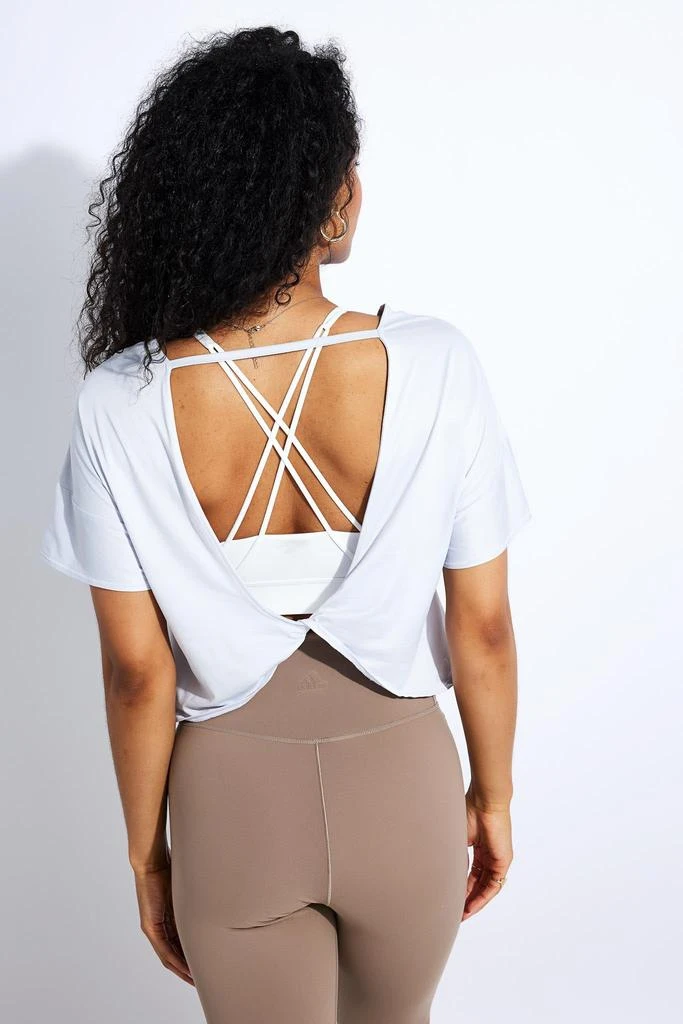 商品Adidas|Studio Backless Tee - Dash Grey/White,价格¥191,第1张图片