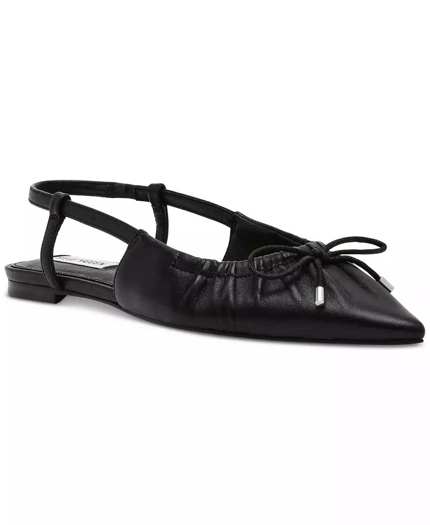 商品Steve Madden|Women's Laylah Pointed-Toe Pleated Slingback Flats,价格¥333,第1张图片