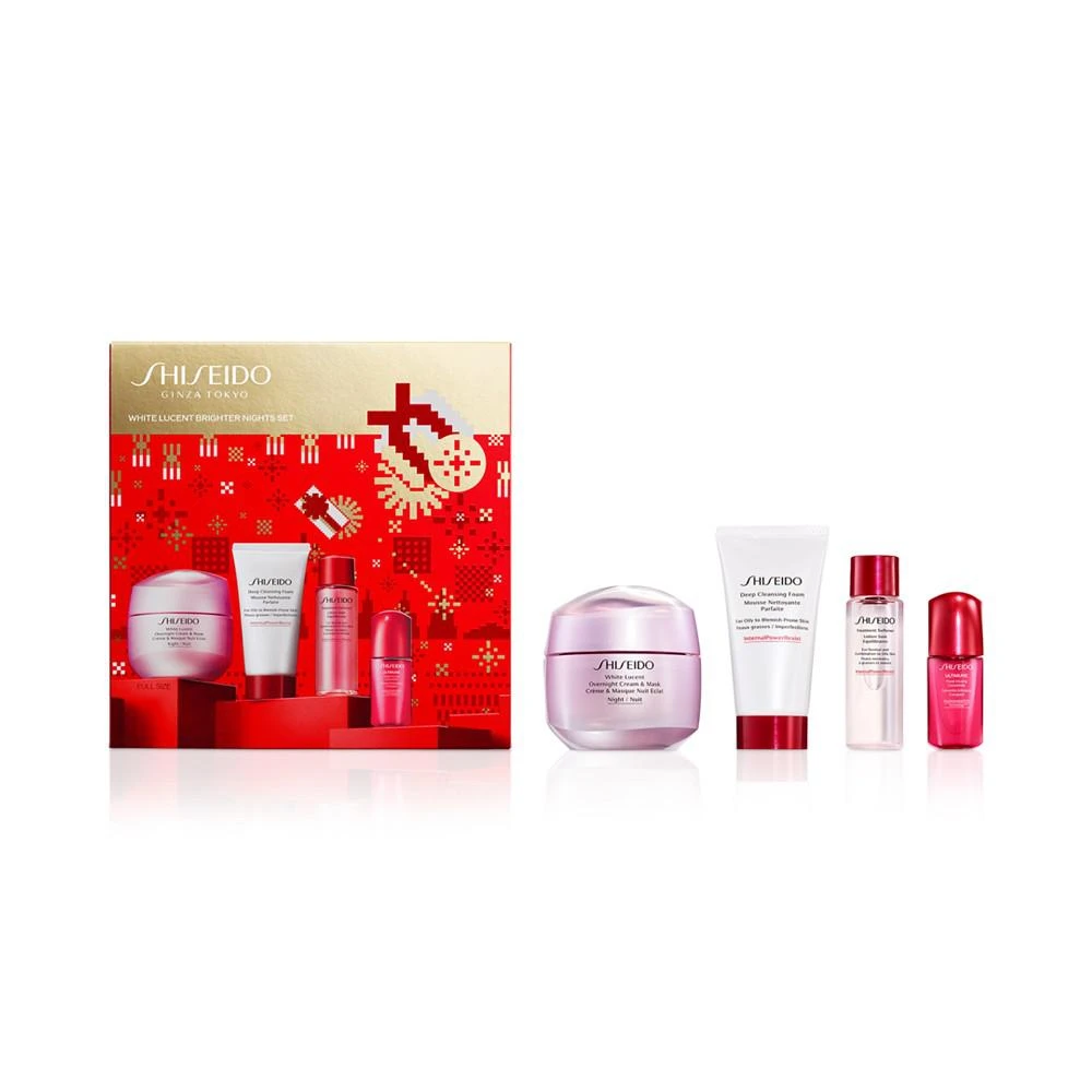 商品Shiseido|4-Pc. White Lucent Brighter Nights Skincare Set,价格¥829,第1张图片