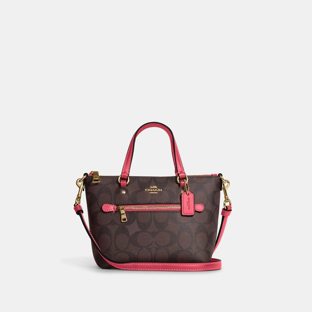 商品Coach|Coach Outlet Mini Gallery Crossbody In Signature Canvas,价格¥1038,第1张图片