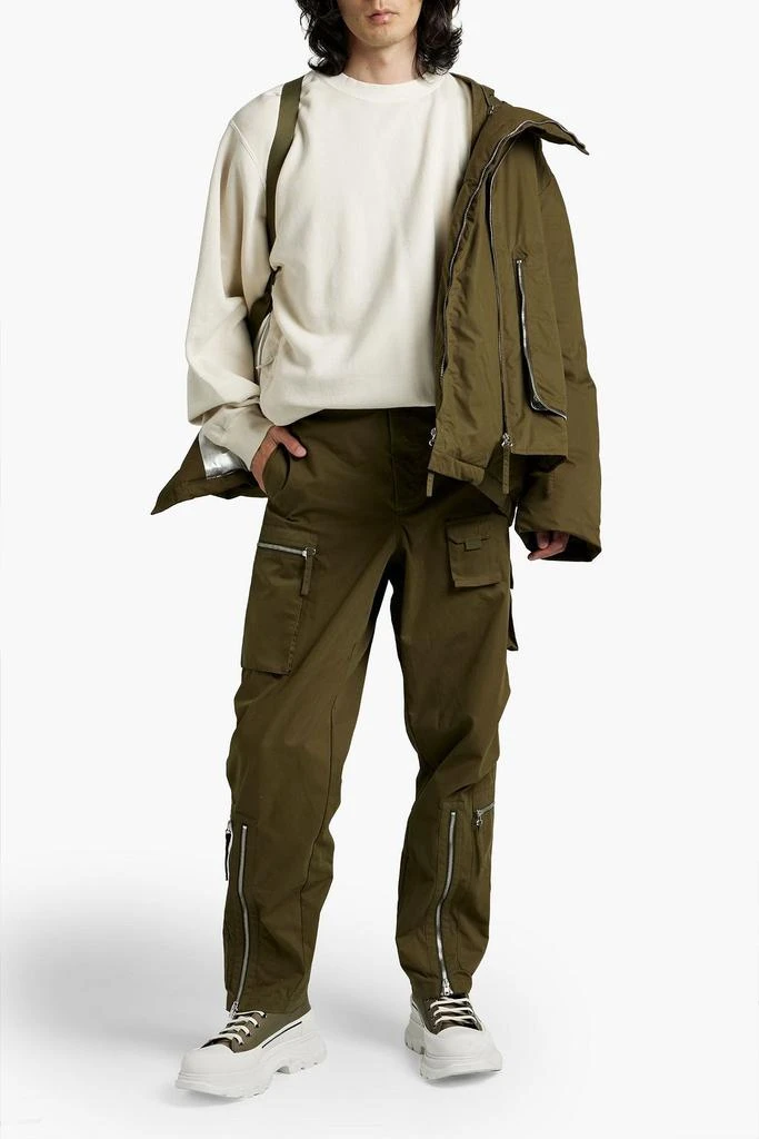 商品Helmut Lang|Layered cotton-blend hooded down jacket,价格¥2240,第5张图片详细描述