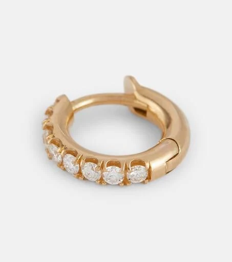商品Spinelli Kilcollin|Mini Micro Hoop Pavé 18kt gold and diamond earring,价格¥7583,第4张图片详细描述