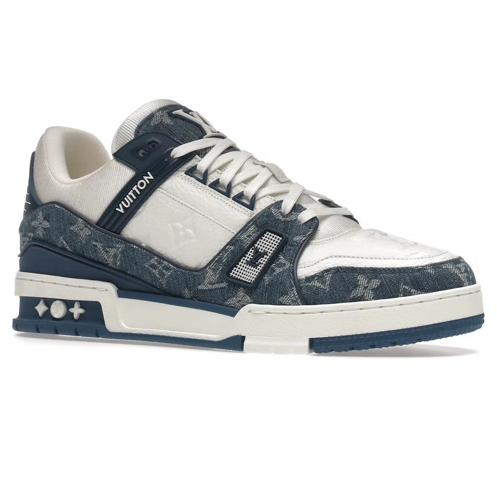 商品Louis Vuitton|Louis Vuitton LV Monogram Blue Denim Sneaker,价格¥10845,第2张图片详细描述