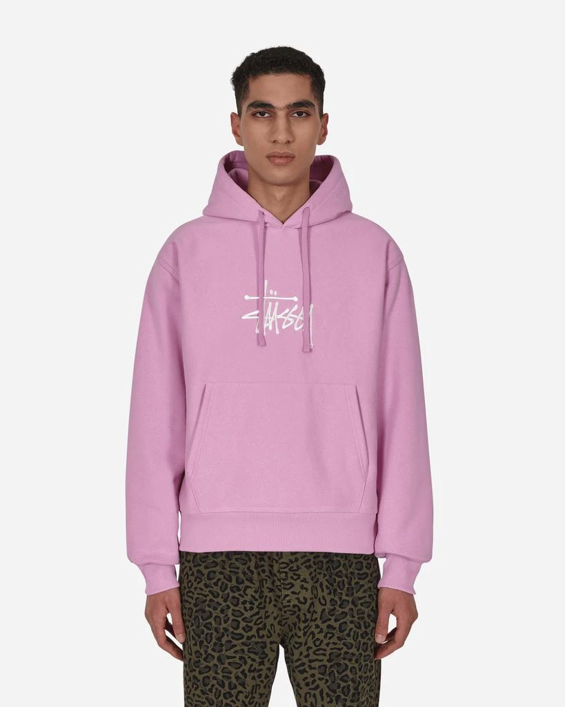 商品STUSSY|Basic Applique Hooded Sweatshirt Pink,价格¥1060,第1张图片
