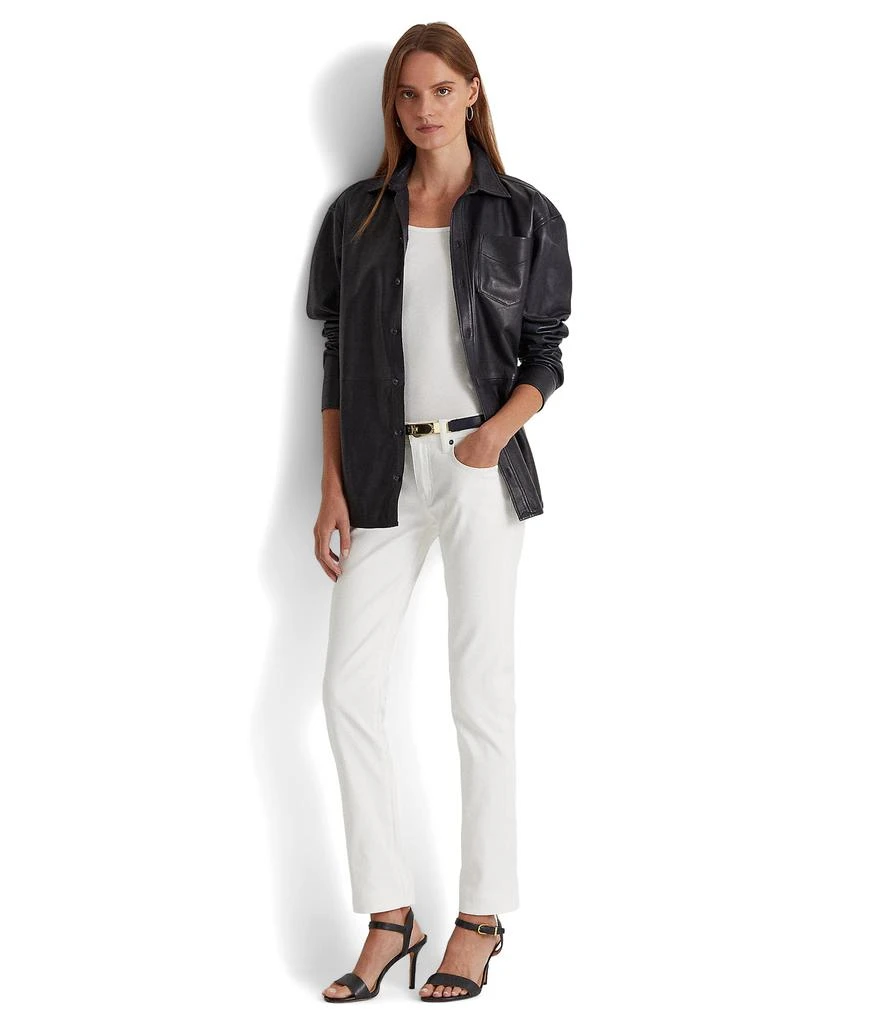 商品Ralph Lauren|Stretch Leather Shirt,价格¥1989,第4张图片详细描述