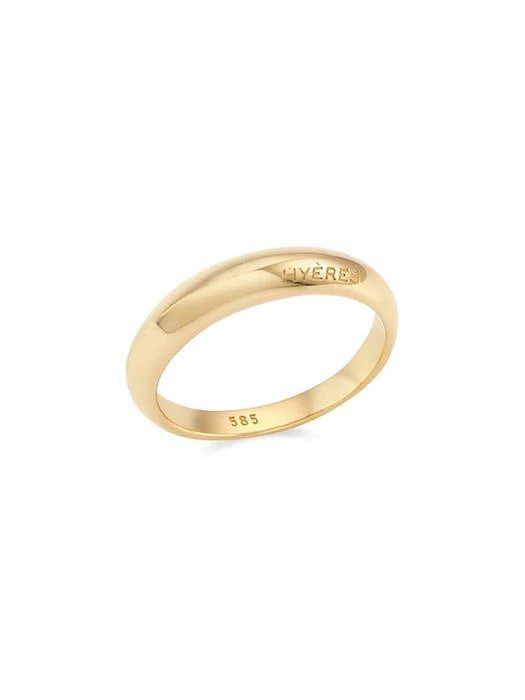商品hyeres-lor|Champagne Moon 14K Chunky Ring S_Yellow Gold,价格¥4421,第4张图片详细描述
