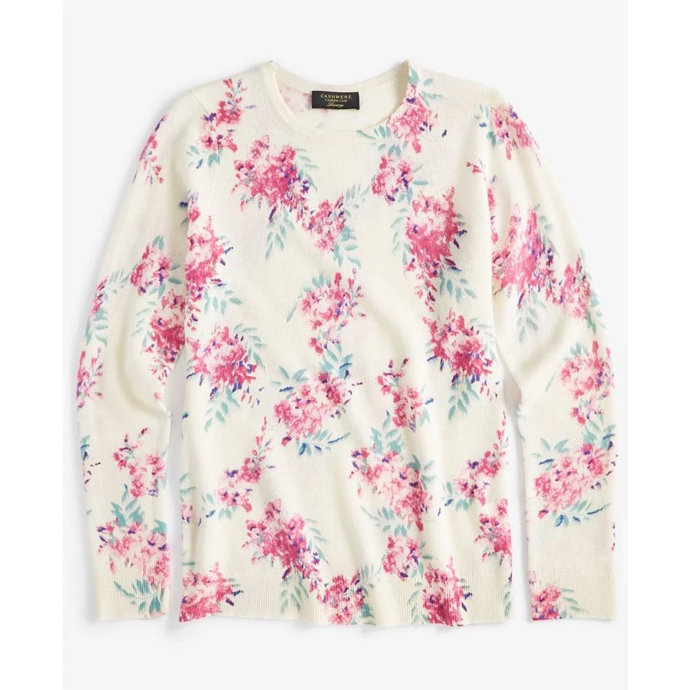 商品Charter Club|Women's 100% Cashmere Floral Crewneck Sweater, Created for Macy's,价格¥394,第5张图片详细描述