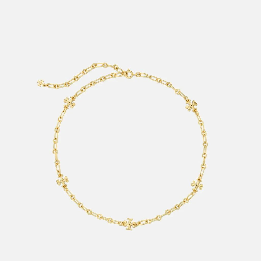 商品Tory Burch|Tory Burch Roxanne Gold-Tone Brass Chain Necklace,价格¥911,第1张图片