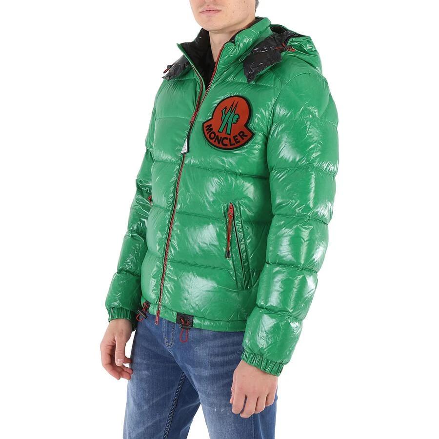 商品Moncler|Men's Green Haggi Hooded Quilted Jacket,价格¥8129,第2张图片详细描述