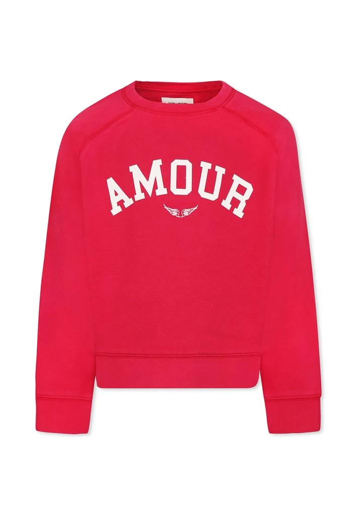 商品ZADIG & VOLTAIRE|Fuchsia Sweatshirt For Girl With Writing,价格¥896,第1张图片