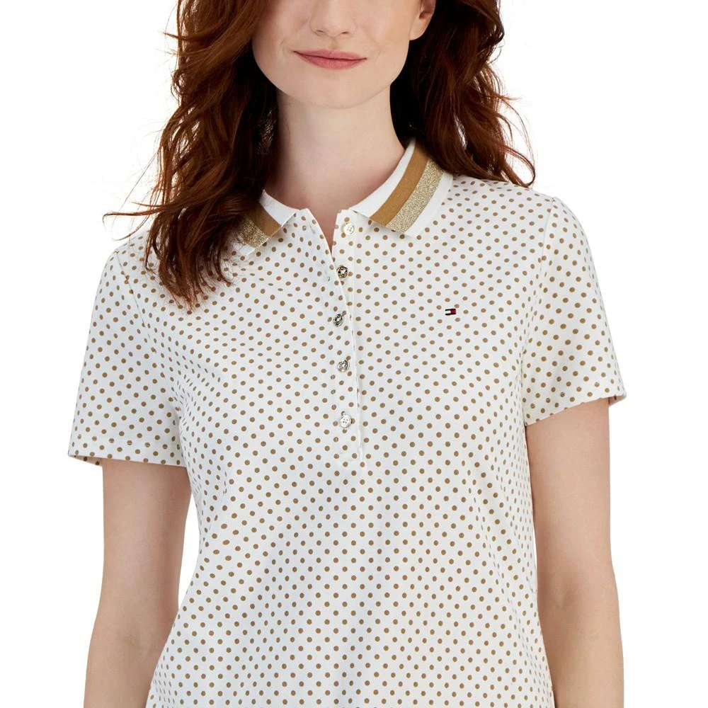 商品Tommy Hilfiger|Women's Dandy Dot-Print Polo Shirt,价格¥447,第3张图片详细描述