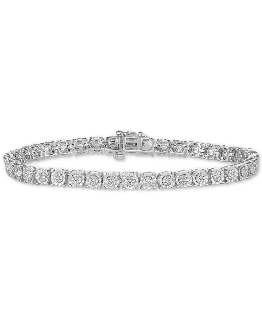 商品Macy's|Diamond Tennis Bracelet (1/4 ct. t.w.) in Sterling Silver,价格¥456,第3张图片详细描述