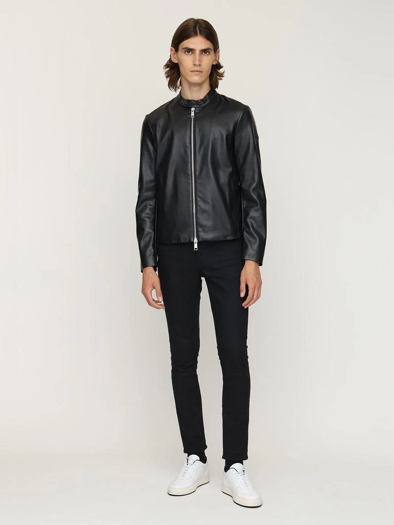 商品Armani Exchange|Faux Leather Biker Jacket,价格¥1194,第1张图片详细描述