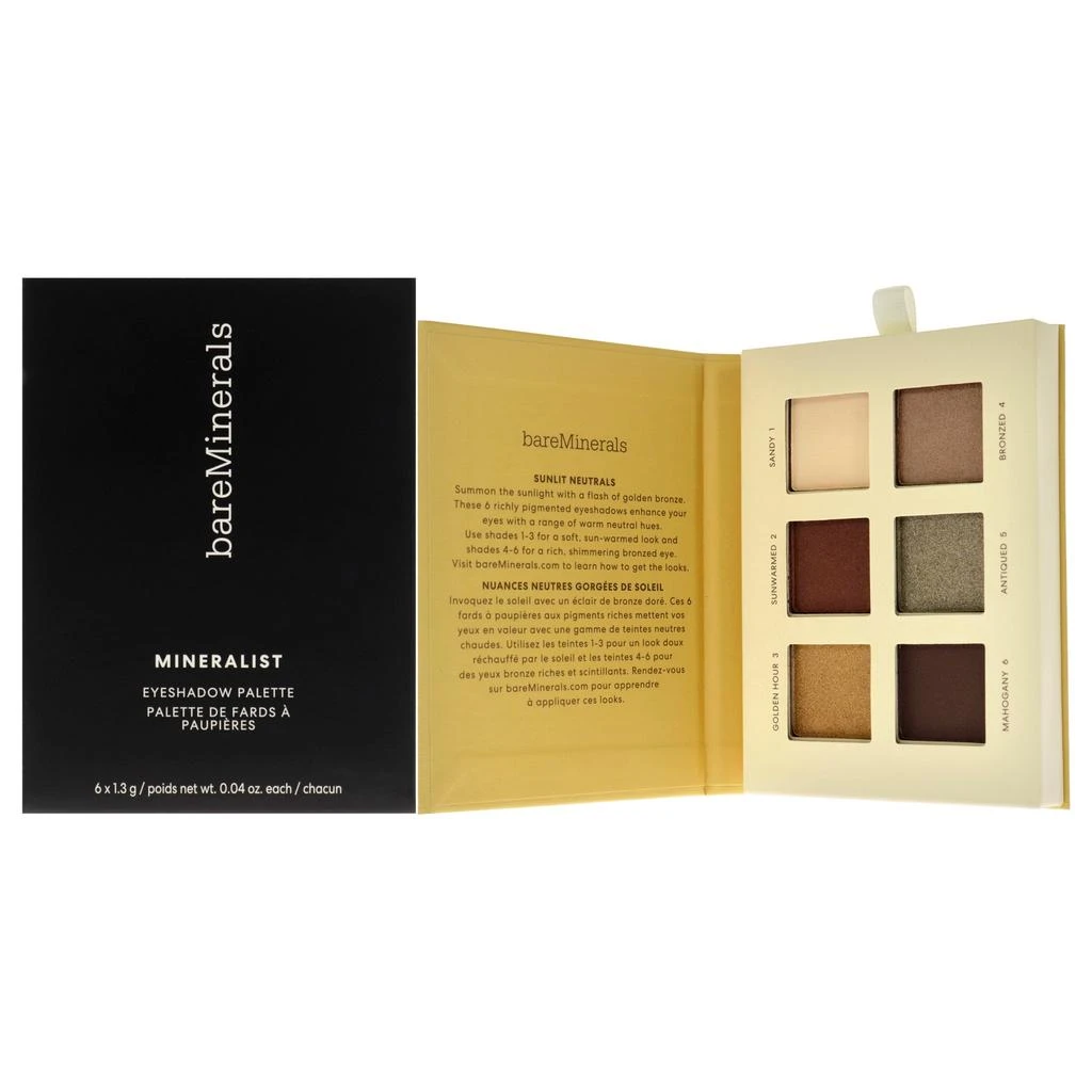 商品BareMinerals|Mineralist Eyeshadow Palette - Sunlit For Women 0.24 oz Eye Shadow,价格¥246,第4张图片详细描述