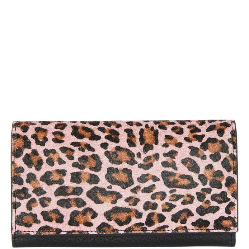 商品Brix + Bailey|Pink Animal Print Leather Multi Section Purse,价格¥740,第1张图片