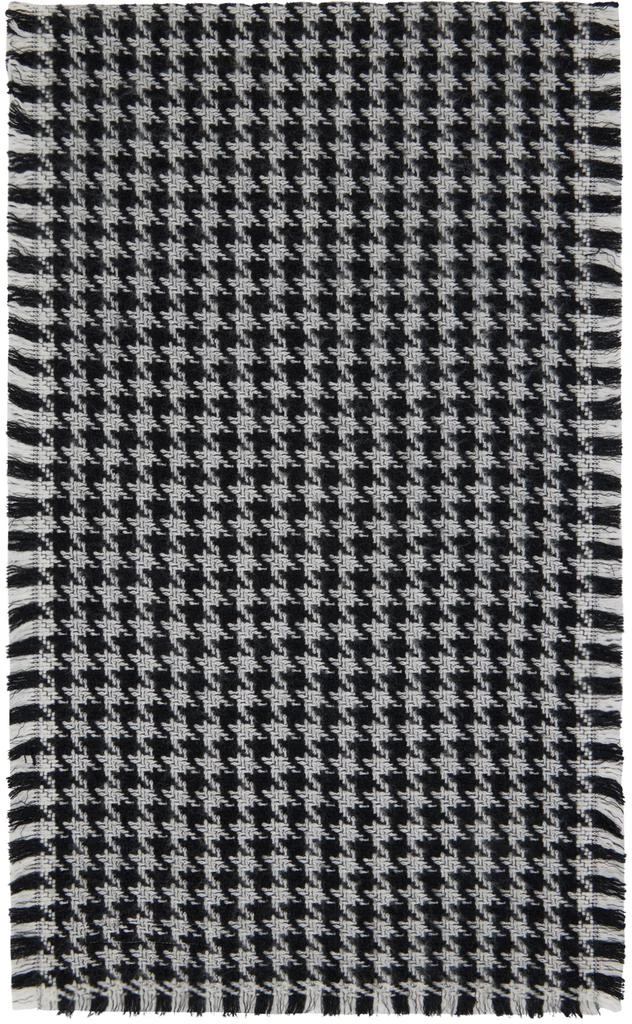 商品Acne Studios|Black & White Houndstooth Scarf,价格¥2833,第1张图片