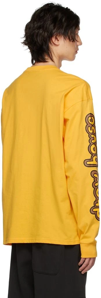 商品Drew House|SSENSE Exclusive Yellow Cartoon Font Long Sleeve T-Shirt,价格¥226,第3张图片详细描述