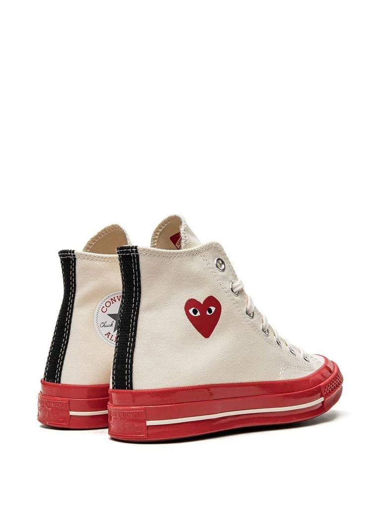 商品Comme des Garcons|COMME DES GARCONS PLAY X CONVERSE RED SOLE HIGH TOP,价格¥1107,第4张图片详细描述