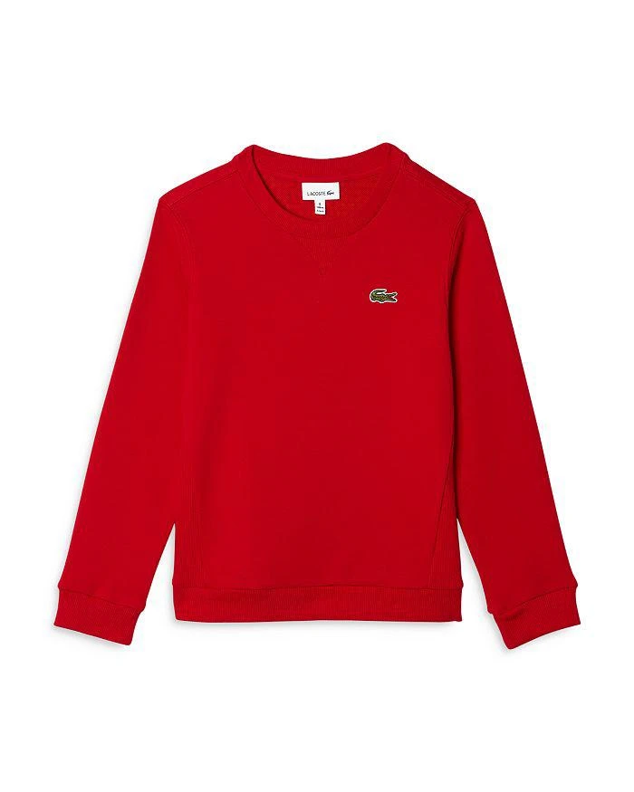 商品Lacoste|Boys' Cotton Fleece Sweatshirt - Little Kid, Big Kid,价格¥479,第1张图片详细描述