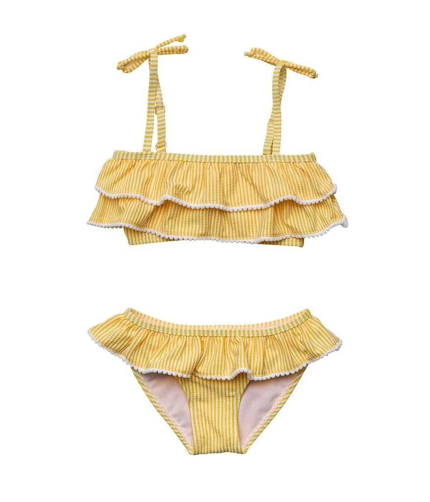 商品Snapper Rock|Marigold Stripe Tie Bikini (Toddler/Little Kids/Big Kids),价格¥389,第1张图片