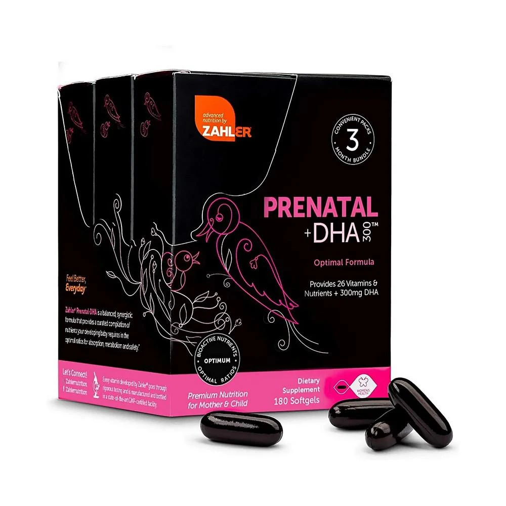 商品Zahler|Prenatal Vitamin with DHA & Folate for Mother & Child - 180 Softgels,价格¥627,第1张图片