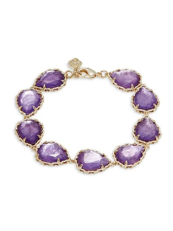 商品Kendra Scott|Kenzie 14K Goldplated Link Bracelet,价格¥355,第1张图片