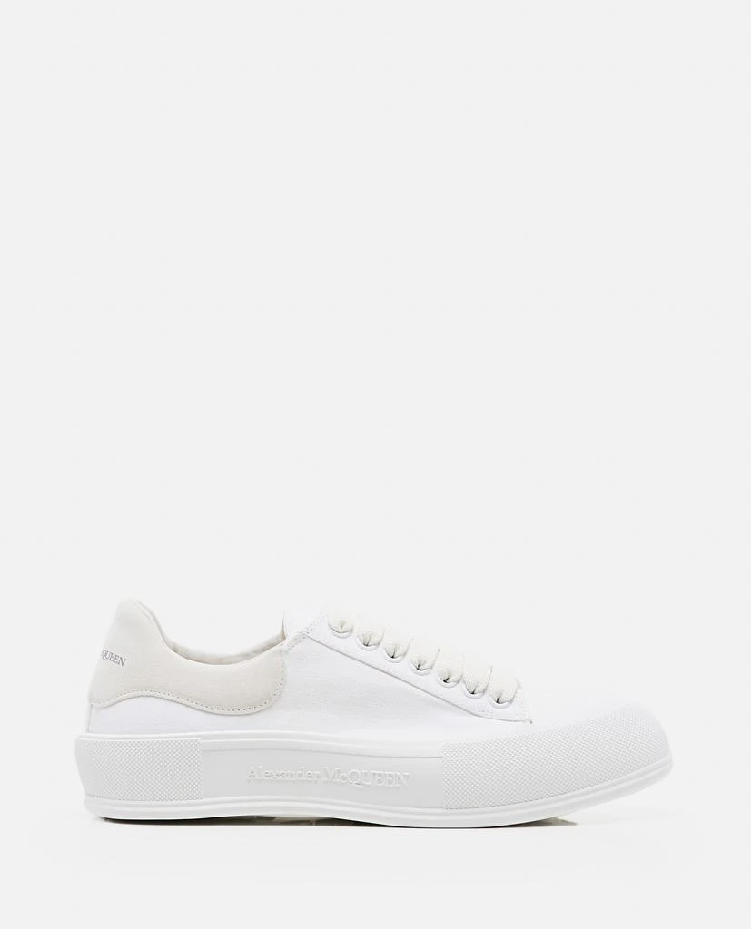 商品Alexander McQueen|PLIMSOLL DECK CANVAS SNEAKERS,价格¥3951,第1张图片