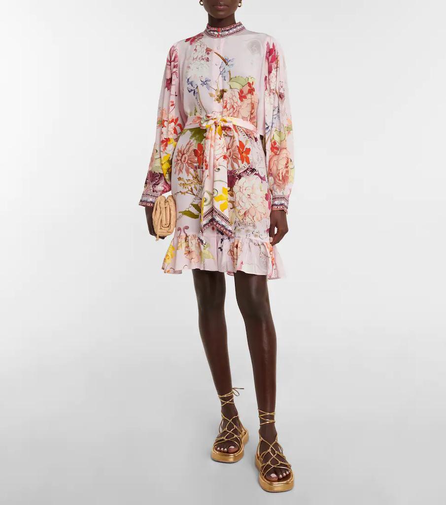 商品Camilla|Floral silk minidress,价格¥6301,第4张图片详细描述