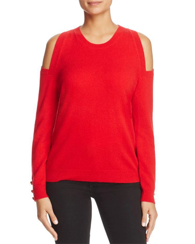 商品Ralph Lauren|Lauren Ralph Lauren Cold Shoulder Cashmere Sweater - 100% Exclusive,价格¥326,第1张图片