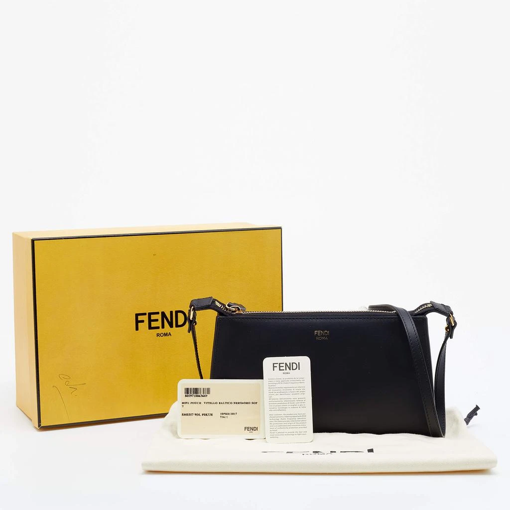 Fendi Black Leather Pochette Crossbody Bag 商品