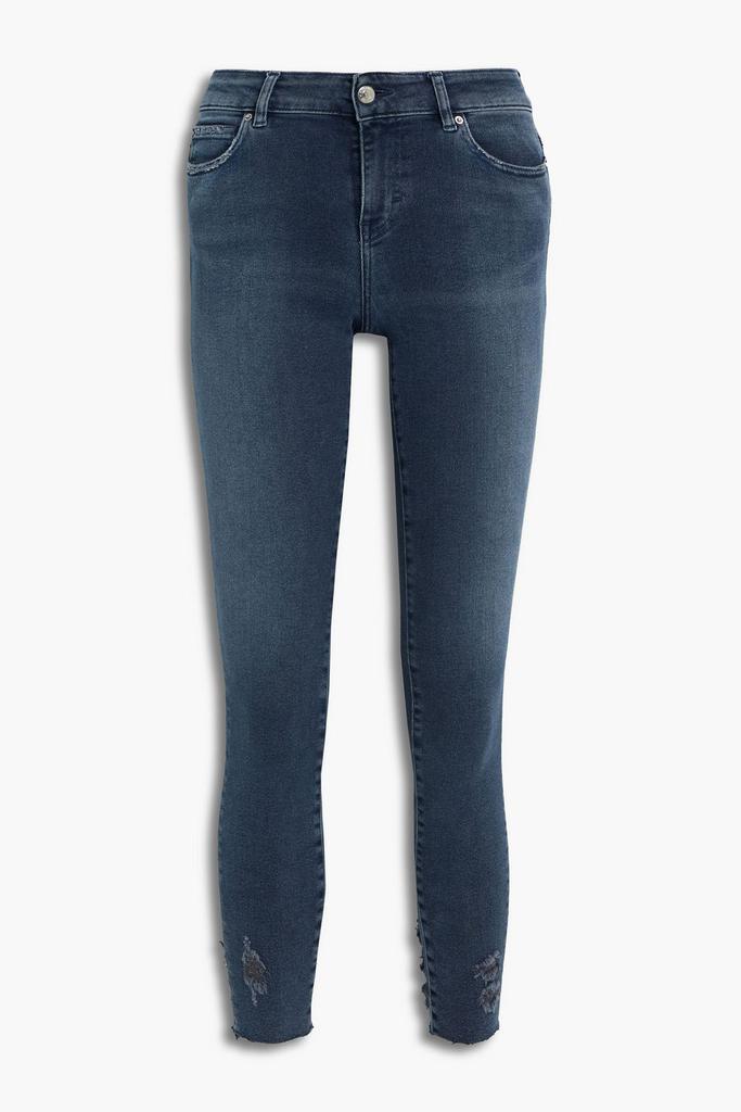商品IRO|Distressed mid-rise skinny jeans,价格¥896,第1张图片