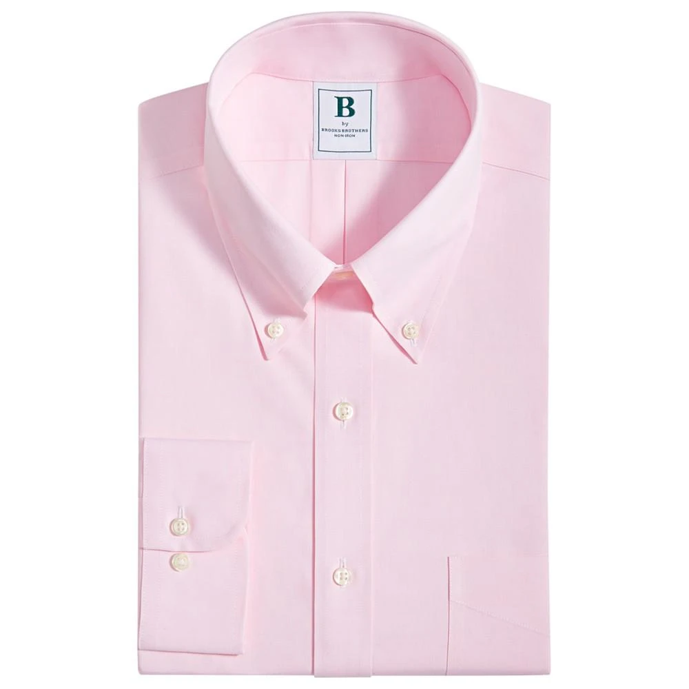 商品Brooks Brothers|Men's Regular Fit Non-Iron Solid Dress Shirt,价格¥530,第4张图片详细描述