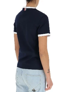 商品【商品预售7天】 Thom Browne|Thom Browne 女士T恤 FJS075A00042415-1 深蓝色,价格¥1845,第1张图片