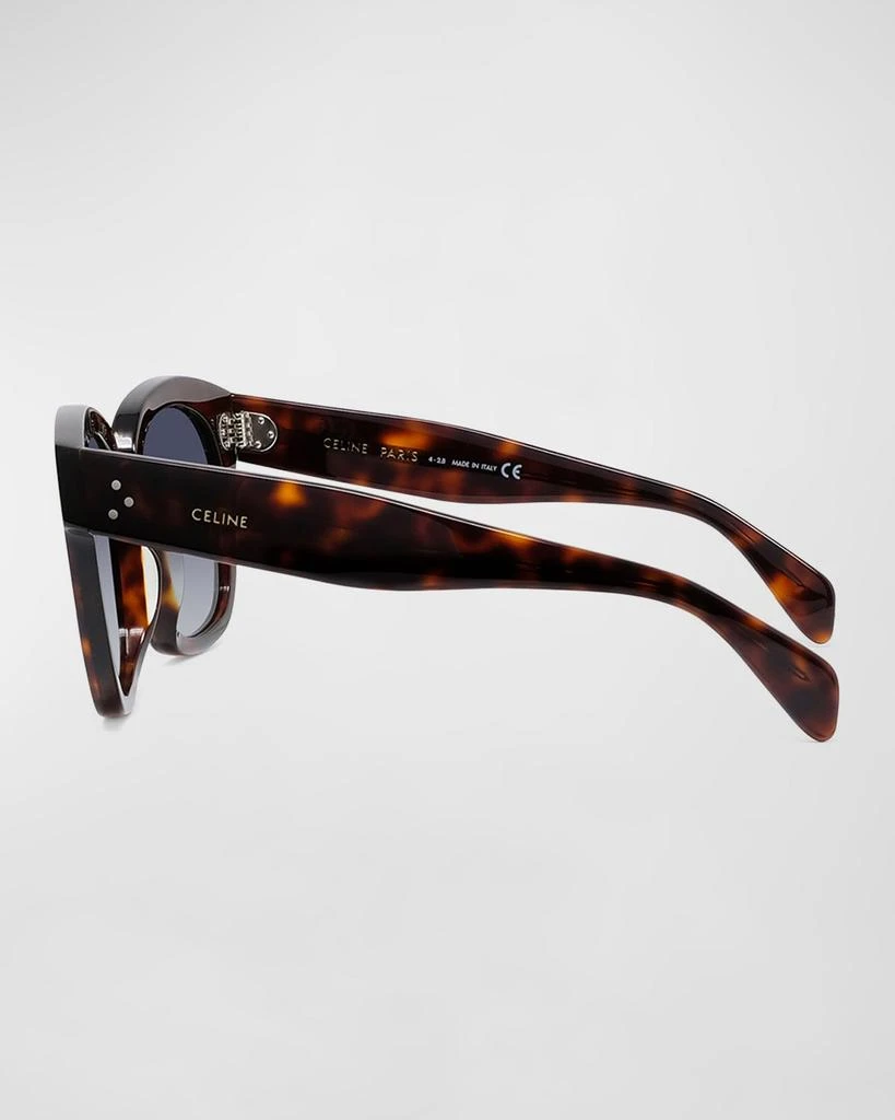 商品Celine|Square Polarized Acetate Sunglasses, Blue Pattern,价格¥3917,第4张图片详细描述