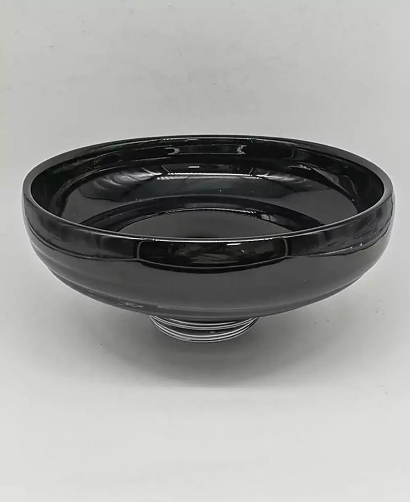 商品Vivience|10.75"D Black Glass Centerpiece Bowl,价格¥1307,第3张图片详细描述