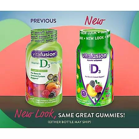 商品Vitafusion|VitaFusion Vitamin D Gummies, 2000 IU, Peach and Berry 275 ct.,价格¥106,第3张图片详细描述