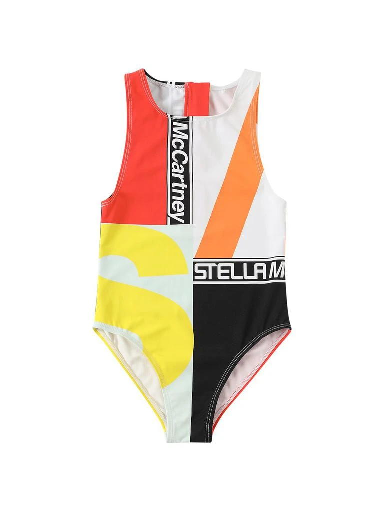 商品Stella McCartney|Logo Print Lycra One Piece Swimsuit,价格¥444,第1张图片