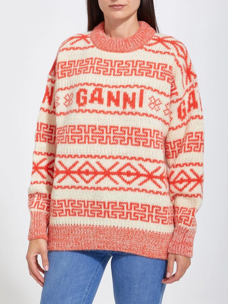 商品Ganni|Embroidered wool sweater,价格¥1399,第2张图片详细描述