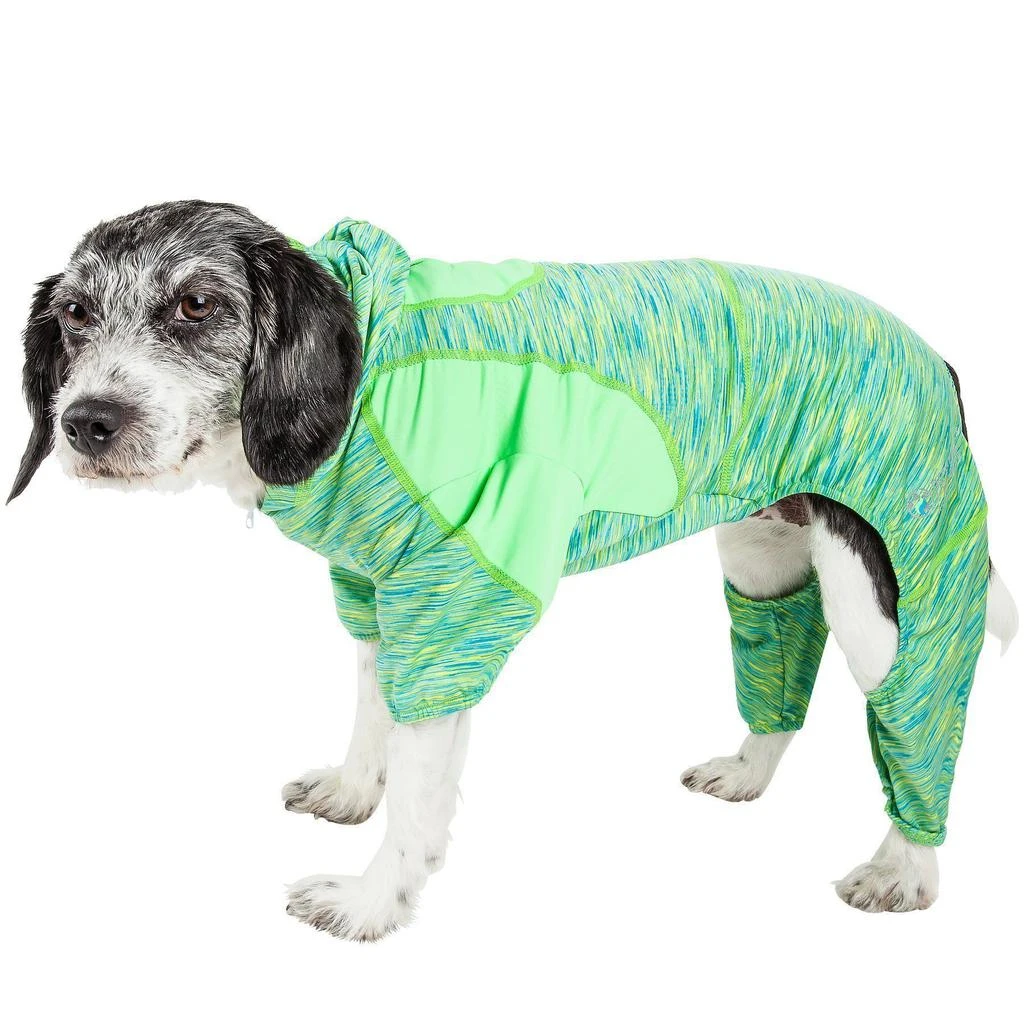 商品Pet Life|Pet Life  Active 'Downward Dog' 4-Way-Stretch Fitness Yoga Dog Tracksuit Hoodie,价格¥320,第1张图片