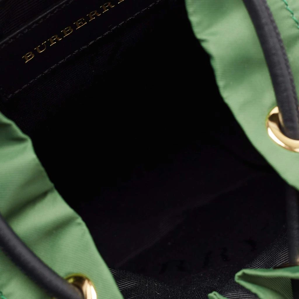 Burberry Green/Black Nylon and Leather Small Rucksack Backpack 商品