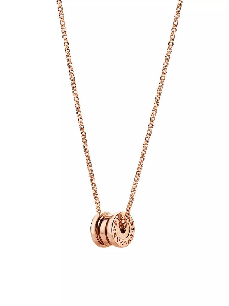 商品BVLGARI|B.Zero1 18K Rose Gold Mini Spiral Pendant Necklace,价格¥15670,第1张图片