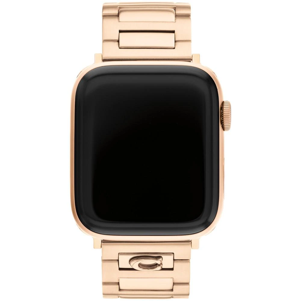 商品Coach|Rose Gold-Tone Bracelet for Apple Watch 42mm, 44mm, 45mm,价格¥859,第1张图片