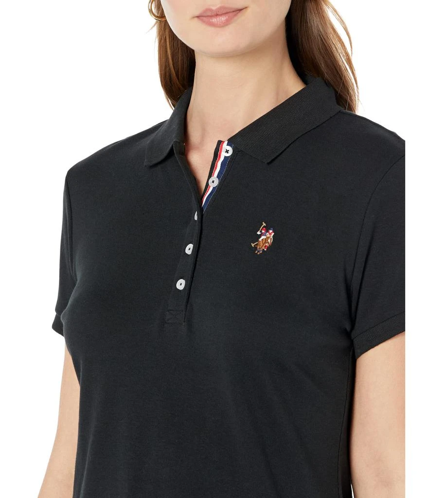 商品U.S. POLO ASSN.|Solid Small Pony Interlock Polo Shirt,价格¥116-¥173,第3张图片详细描述