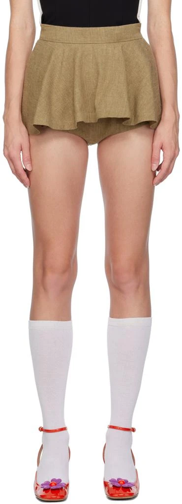 商品pushBUTTON|SSENSE Exclusive Beige Skort,价格¥1661,第1张图片